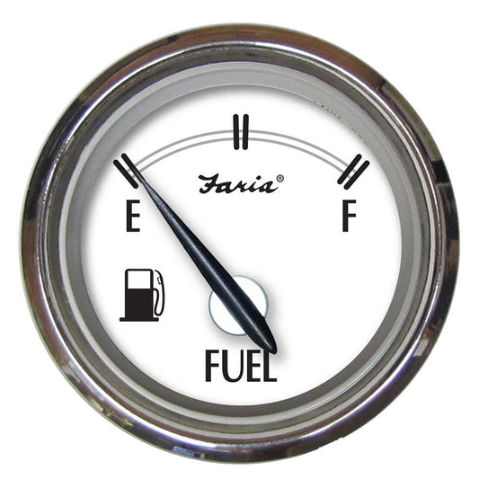 Faria Newport SS 2" Fuel Level Gauge - E-1/2-F - Boat Gear USA