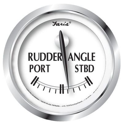 Faria Newport SS 2" Rudder Angle Indicator Gauge - Boat Gear USA