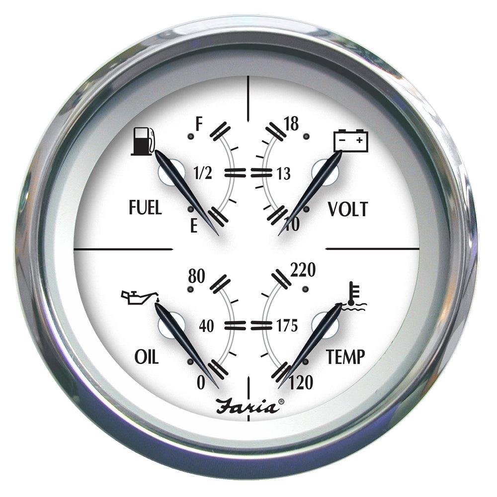 Faria Newport SS 4" Multifunction Gauge - Boat Gear USA