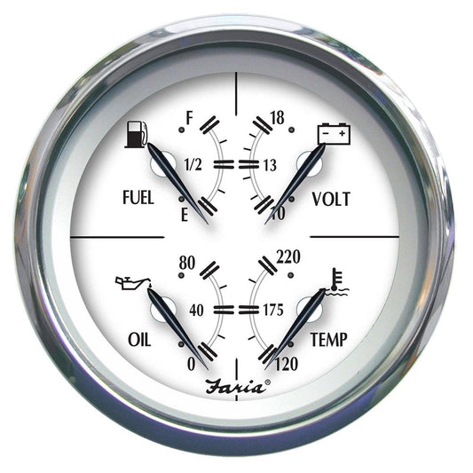 Faria Newport SS 4" Multifunction Gauge - Boat Gear USA