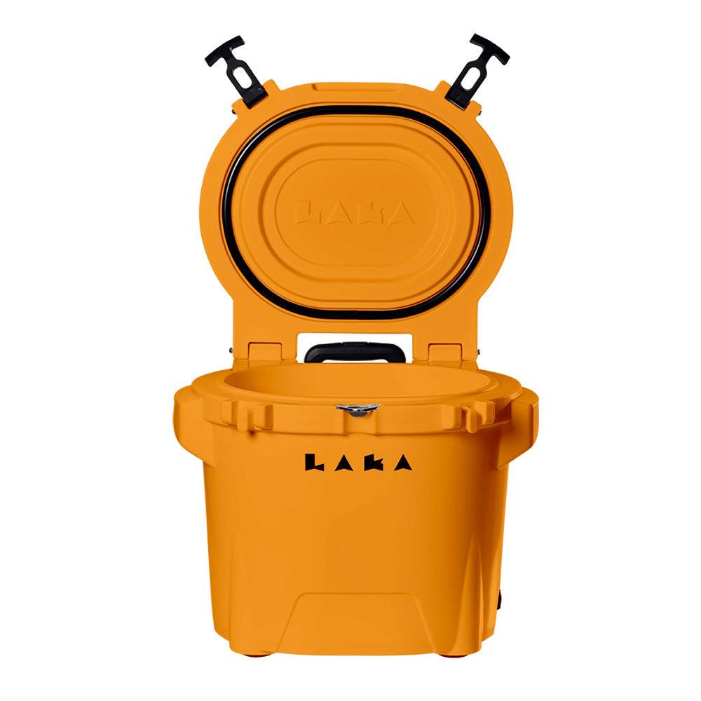 LAKA Coolers 30 Qt Cooler w/Telescoping Handle & Wheels - Orange - Boat Gear USA