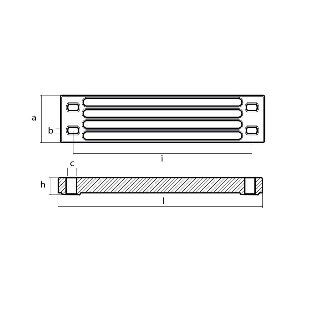 Tecnoseal Zinc Yamaha Bar Anode f/Engine Bracket - Boat Gear USA