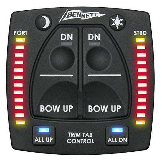 Bennett Obi9000-e Control With Indicator Lights For Bolt Electric Trim Tabs - Boat Gear USA