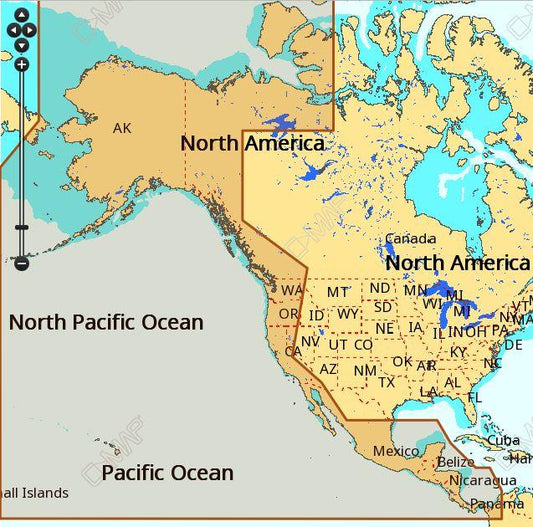 C-map Na-m035 Max Megawide Microsd Pacific Coast And Central America - Boat Gear USA