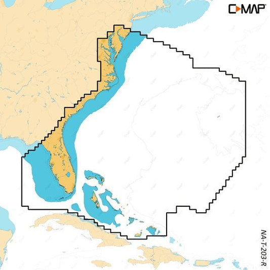 C-map Reveal X Coastal Chesapeake Bay To The Bahamas Microsd - Boat Gear USA