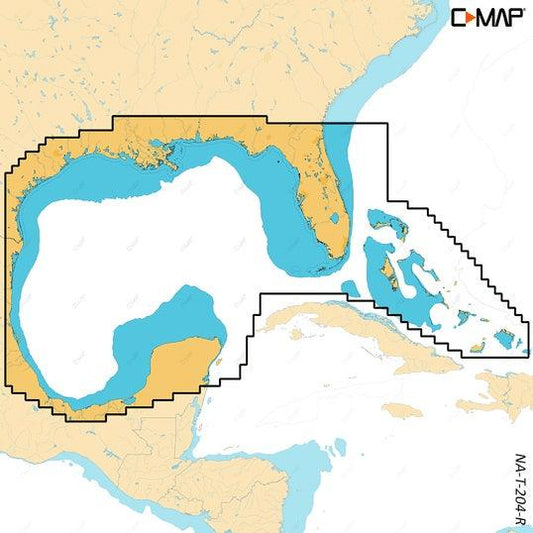 C-map Reveal X Coastal Gulf Of Mexico And Bahamas Microsd - Boat Gear USA