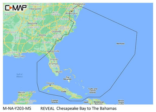 C-map Reveal Coastal Chesapeake Bay To The Bahamas - Boat Gear USA