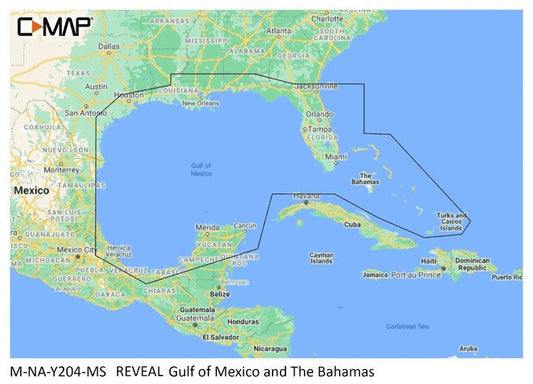 C-map Reveal Coastal Gulf Of Mexico And Bahamas - Boat Gear USA