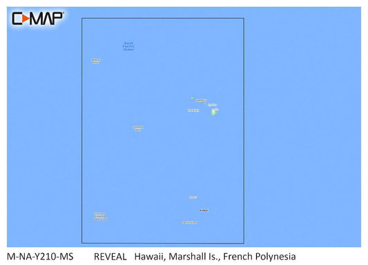 C-map Reveal Coastal Hawaii, Marshall Islands And French Polynesia - Boat Gear USA