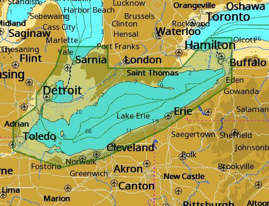 C-map M-na-d933 4d Local Lake Erie And Lake St Clair - Boat Gear USA