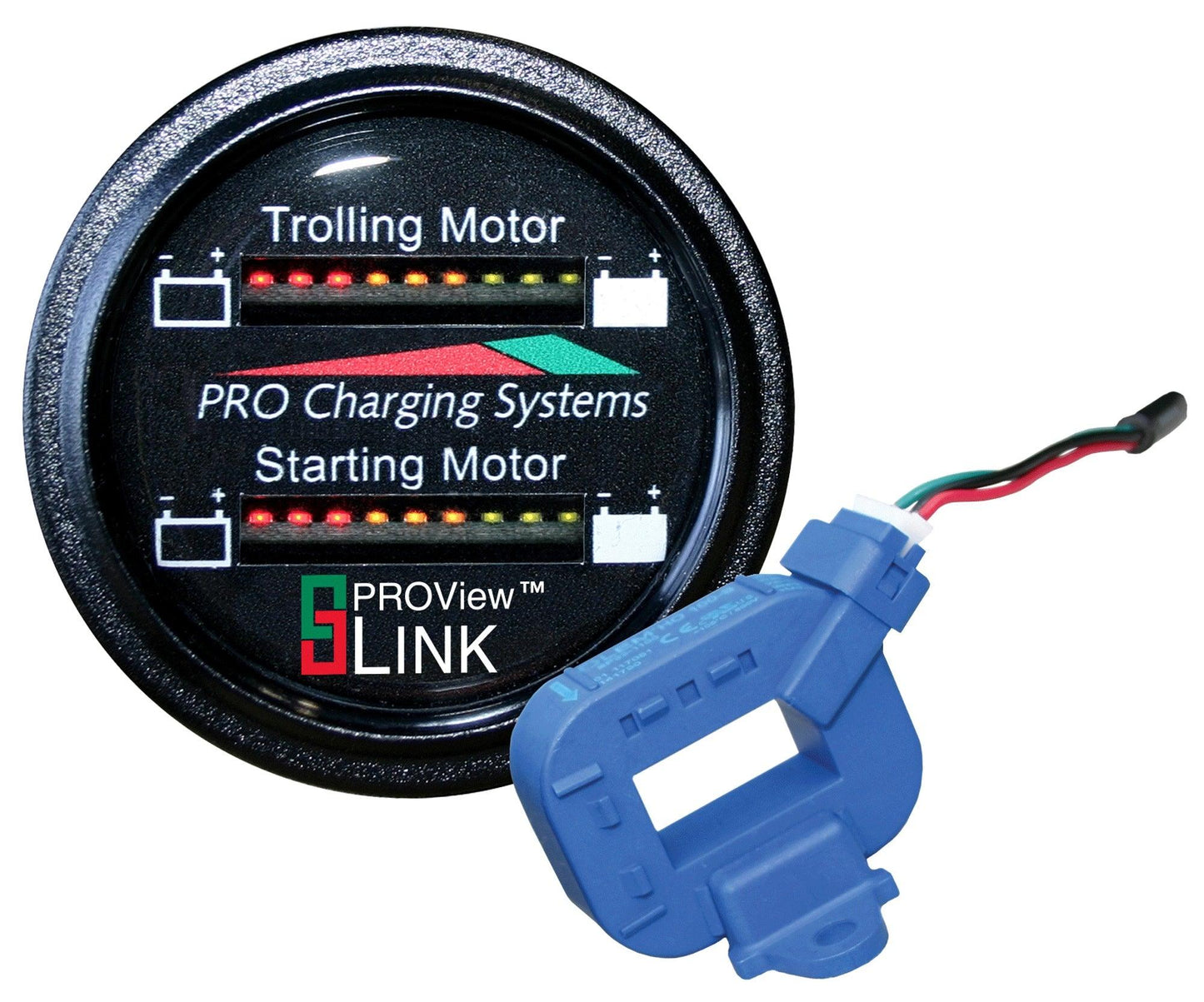 Dual Pro Lithiumm Battery Status Indicator W/2 Ct's Dual Marine Round Display - Boat Gear USA