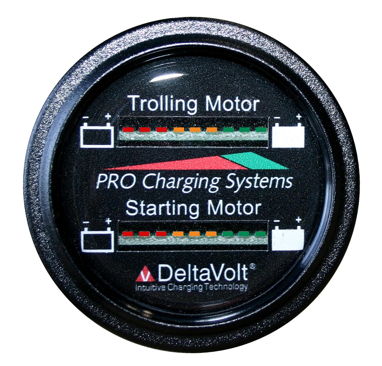 Dual Pro Battery Fuel Gauge For 1 - 36v, 1 -12v Systems - Boat Gear USA