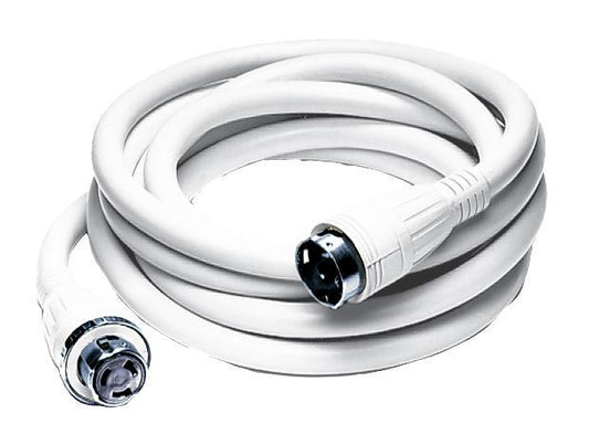 Hubbell Hbl61cm52w 50a 250v 50 Foot White Shore Cord - Boat Gear USA