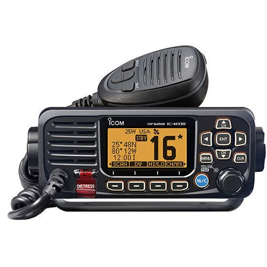 Icom M330g Black Vhf With Gps - Boat Gear USA