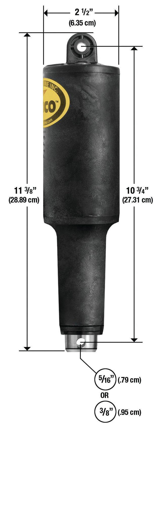 Lenco 2 1/4"" Stroke Xd Actuator 5/16"" 12v - Boat Gear USA