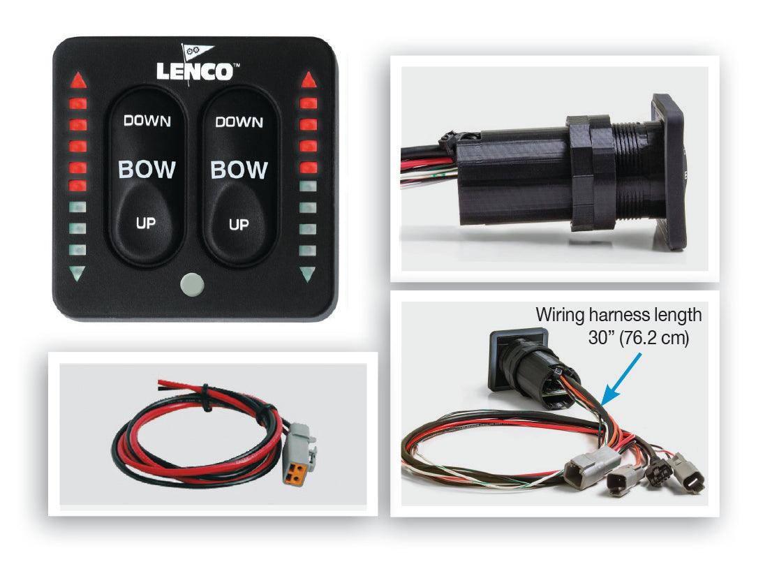 Lenco Led Integrated Indicator Switch With Pigtail For Single Actuator Systems - Boat Gear USA