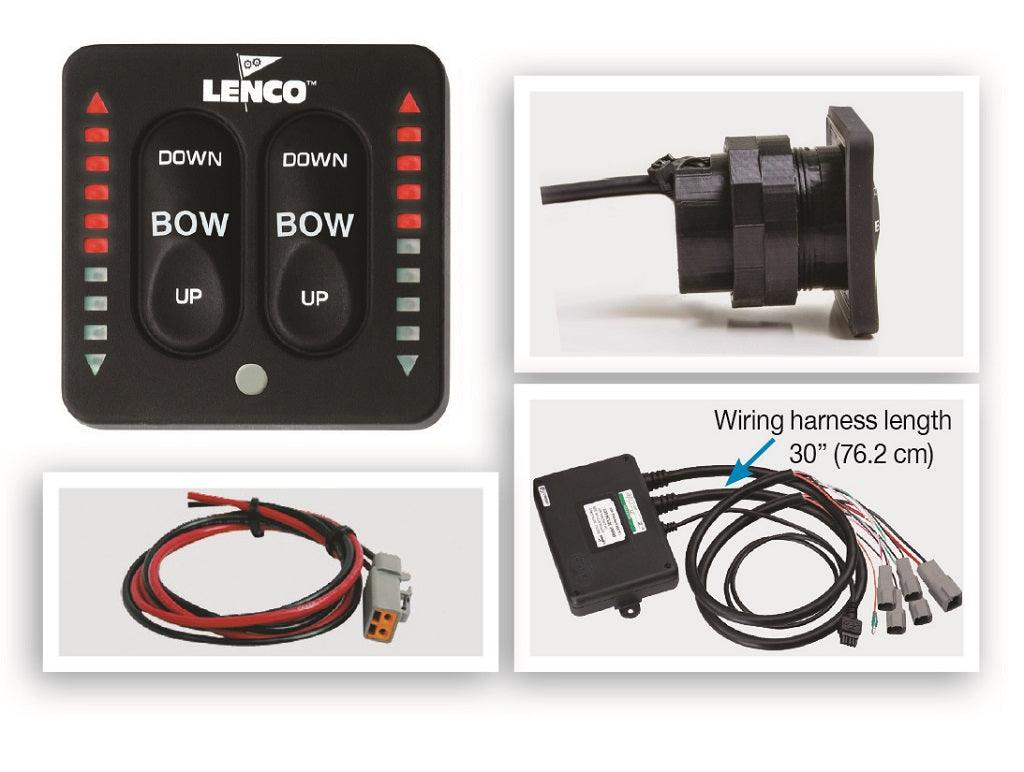 Lenco Led Two-piece Indicator Switch With Pigtail For Dual Actuator Systems - Boat Gear USA