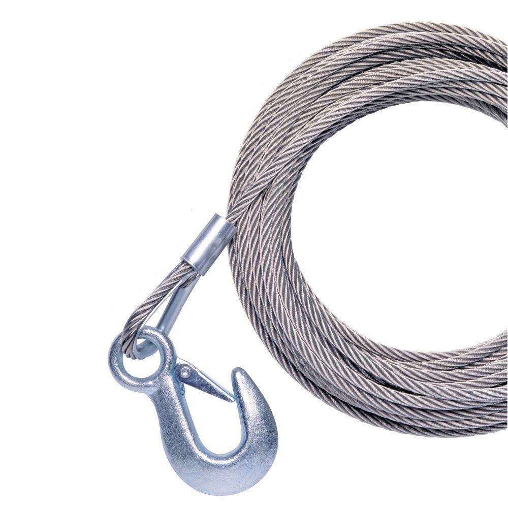 Powerwinch 50' X 7/32""' Cable Galvanized With Hook For Use With 912, 915, Vs190 - Boat Gear USA