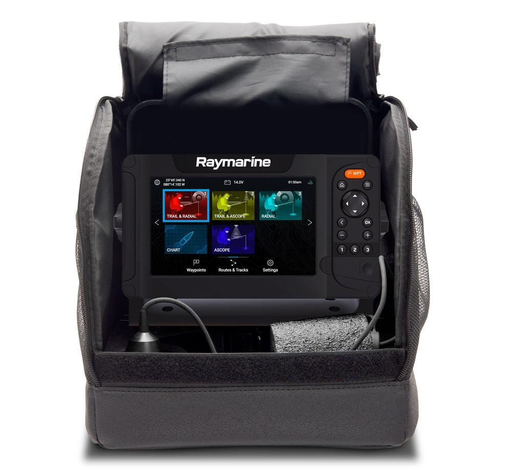 Raymarine Element Ice Fishing Bag, Battery, Charger, Mount Transducer And Float - Boat Gear USA