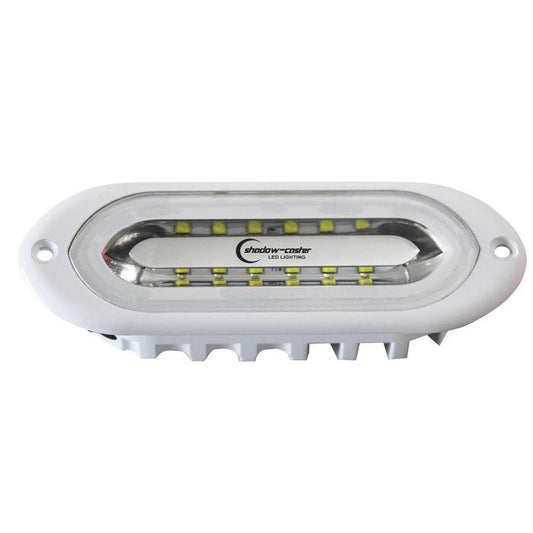 Shadow Caster Scm-sl Spreader Light Great White Led Flush Mount White Housing - Boat Gear USA