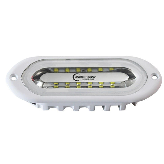 Shadow Caster Scm-sl Spreader Light White, Blue, Red Led Flush Mount White Housing - Boat Gear USA