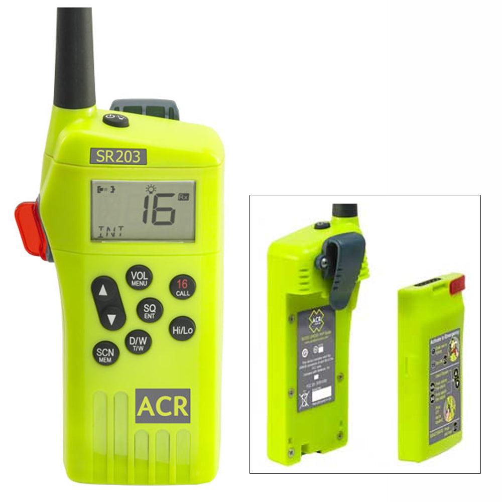 ACR SR203 VHF Handheld Radio Kit - Boat Gear USA