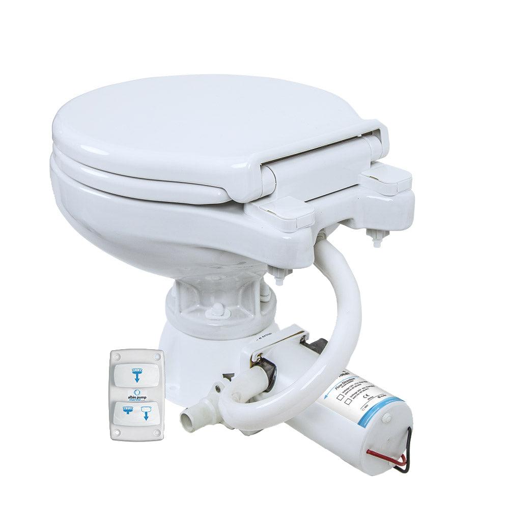 Albin Pump Marine Toilet Silent Electric Compact - 24V - Boat Gear USA