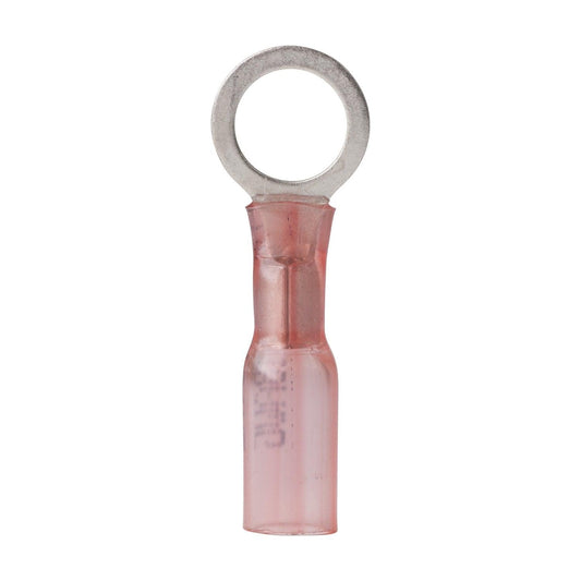 Ancor 22-18 5/16 Ring Terminal Heat Shrink Red 100 Pack - Boat Gear USA