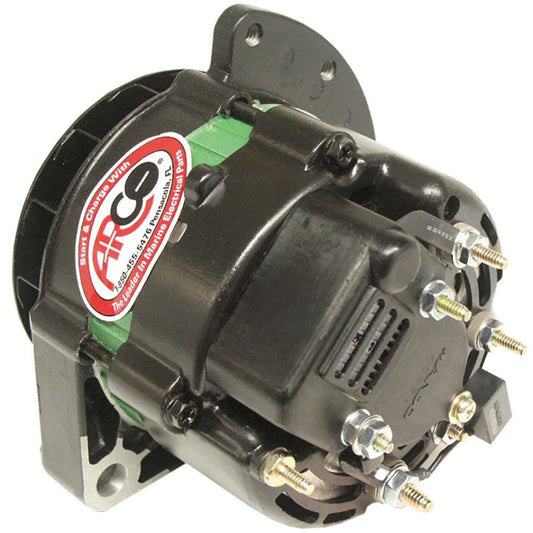 ARCO Marine Premium Replacement Universal Alternator w/Single Groove Pulley - 12V 55A - Boat Gear USA