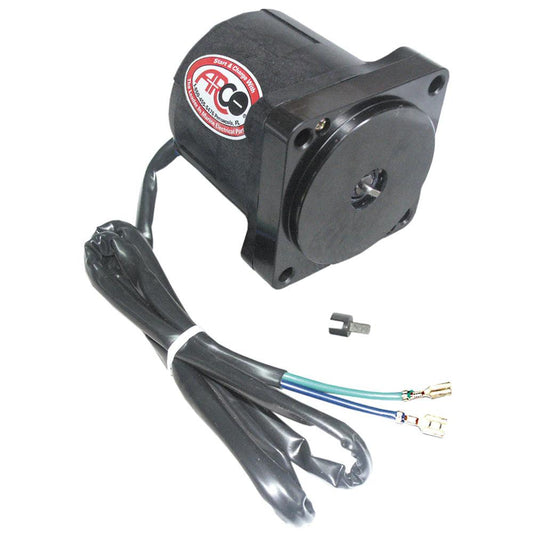 ARCO Marine Replacement Johnson/Evinrude Tilt Trim Motor - 2-Wire, 4 Bolt, Flat Blade Shaft - Boat Gear USA