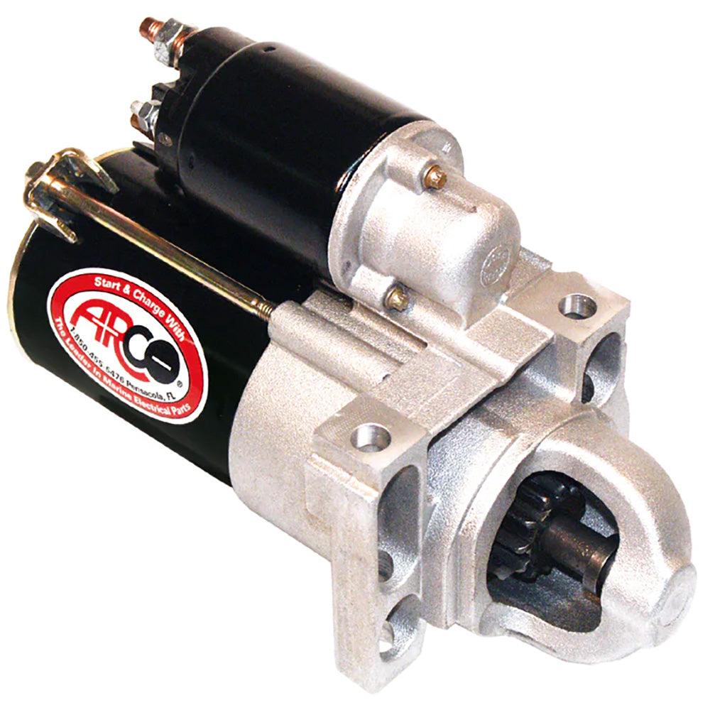 ARCO Marine Top Mount Inboard Starter w/Gear Reduction - Counter Clockwise Rotation - Boat Gear USA