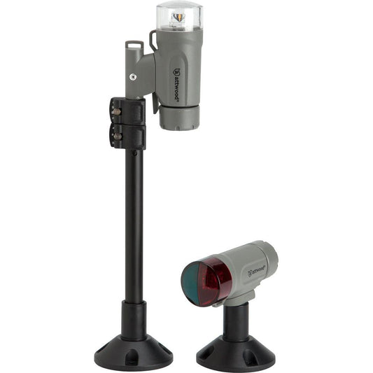 Attwood PaddleSport Portable Navigation Light Kit - Screw Down or Adhesive Pad - Gray - Boat Gear USA