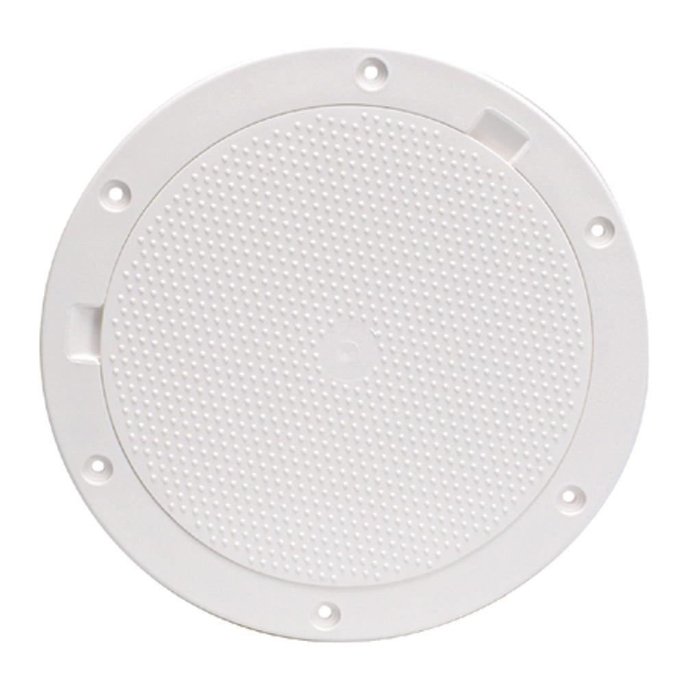 Beckson 8" Non-Skid Pry-Out Deck Plate - White - Boat Gear USA