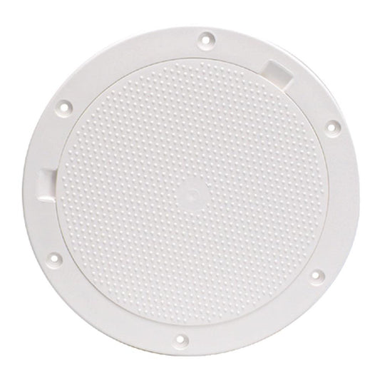 Beckson 8" Non-Skid Pry-Out Deck Plate - White - Boat Gear USA