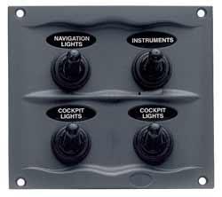 Bep 900-4wp 4 Way Switch Panel - Boat Gear USA