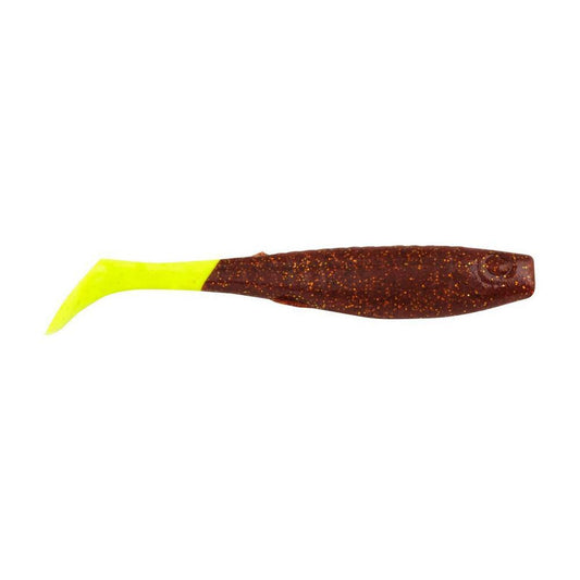 Berkley Gulp!® Saltwater Paddleshad - 4" - Root Beer Gold/Chartreuse - Boat Gear USA