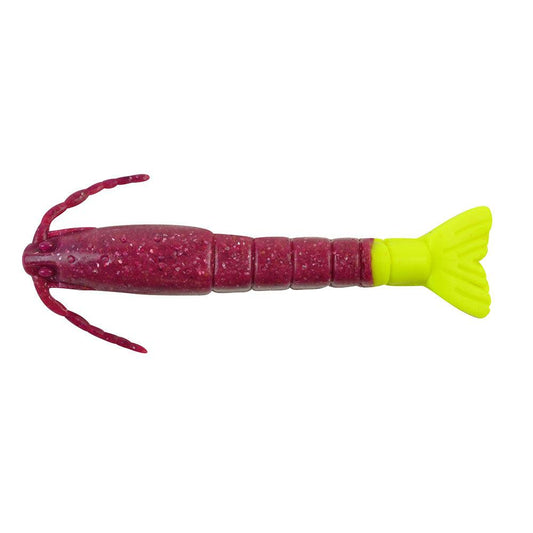 Berkley Gulp!® Saltwater Shrimp - 3" - Cajun Purple/Chartreuse - Boat Gear USA