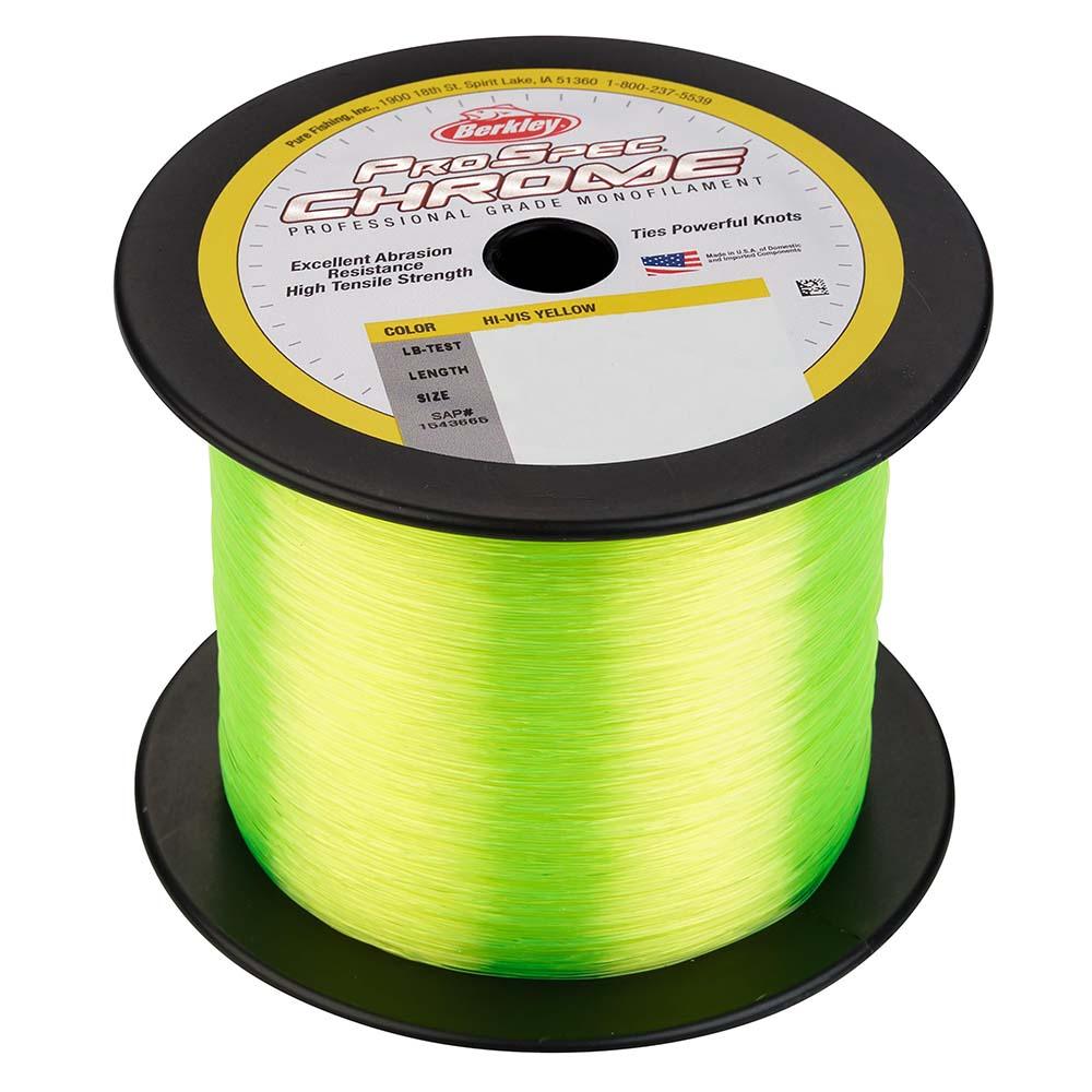Berkley ProSpec Chrome Hi-Vis Yellow Monofilament - 60 lb - 1000 yds - PSC1B60-HVY - Boat Gear USA