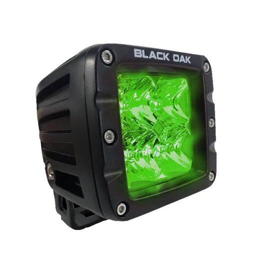 Black Oak Green Hog Hunting 2" Flood Pod - Black - Boat Gear USA