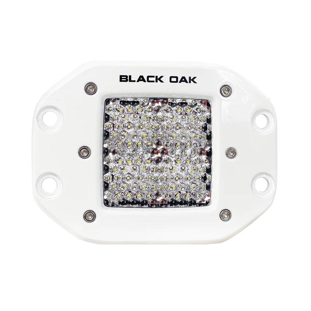 Black Oak Pro Series 2" Flush Mounted Diffused Light - White - Boat Gear USA