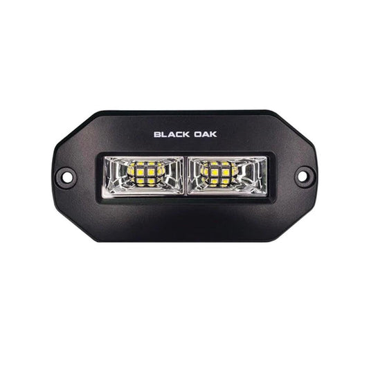 Black Oak Pro Series 4" Flush Mount Spreader Light - Black Housing - Boat Gear USA