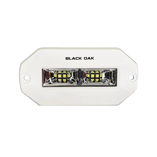 Black Oak Pro Series 4" Flush Mount Spreader Light - White Housing - Boat Gear USA