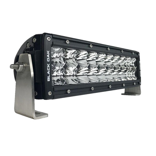 Black Oak Pro Series Curved Double Row Combo 10" Light Bar - Black - Boat Gear USA