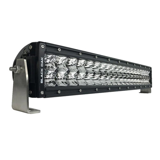 Black Oak Pro Series Curved Double Row Combo 20" Light Bar - Black - Boat Gear USA