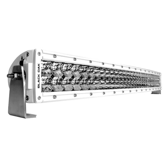 Black Oak Pro Series Curved Double Row Combo 30" Light Bar - White - Boat Gear USA