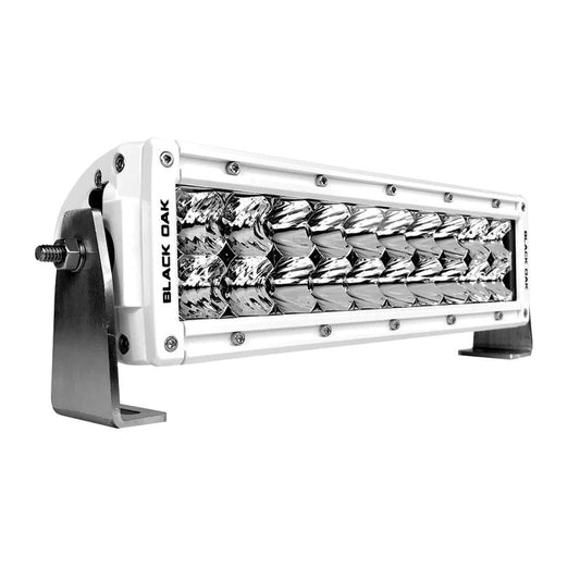 Black Oak Pro Series Double Row Combo 10" Light Bar - White - Boat Gear USA