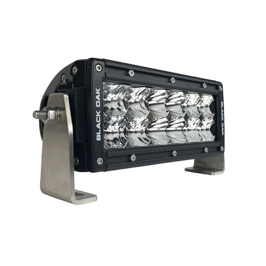 Black Oak Pro Series Double Row Combo 6" Light Bar - Black - Boat Gear USA