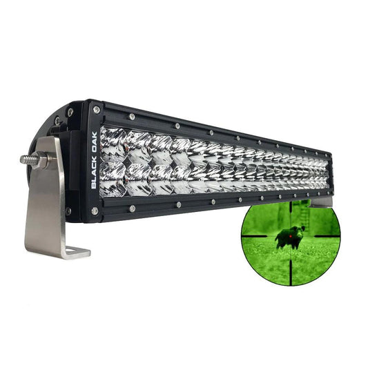 Black Oak Pro Series Double Row Combo Infrared 20" 850nm Light Bar - Black - Boat Gear USA