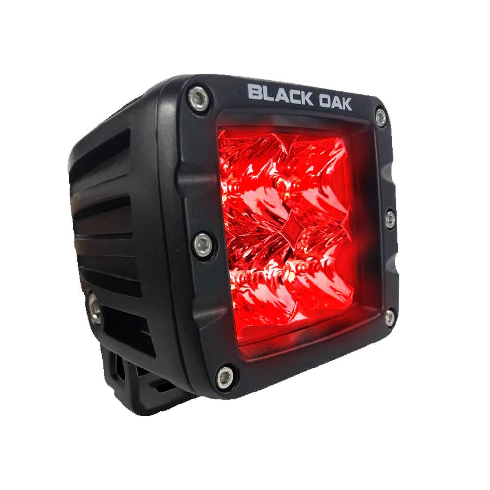 Black Oak Red Predator Hunting 2" Flood Pod - Black - Boat Gear USA