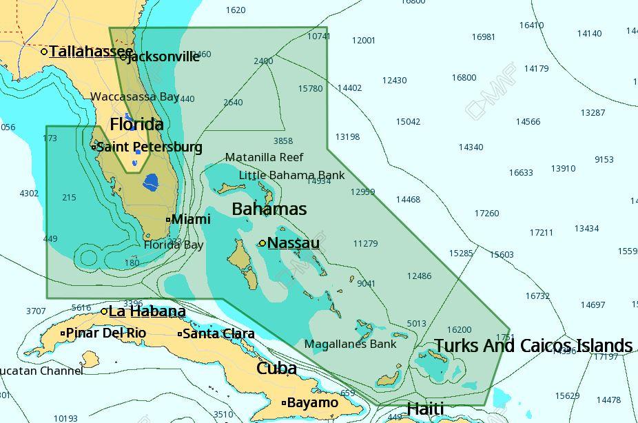 C-MAP M-NA-D943 4D Local Florida And The Bahamas - Boat Gear USA